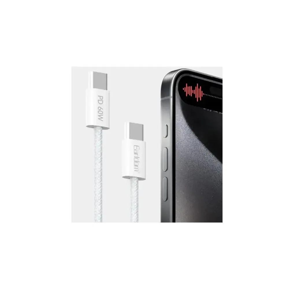 Cable USB-C ver USB-C 60W EC-190CC - Earldom 2