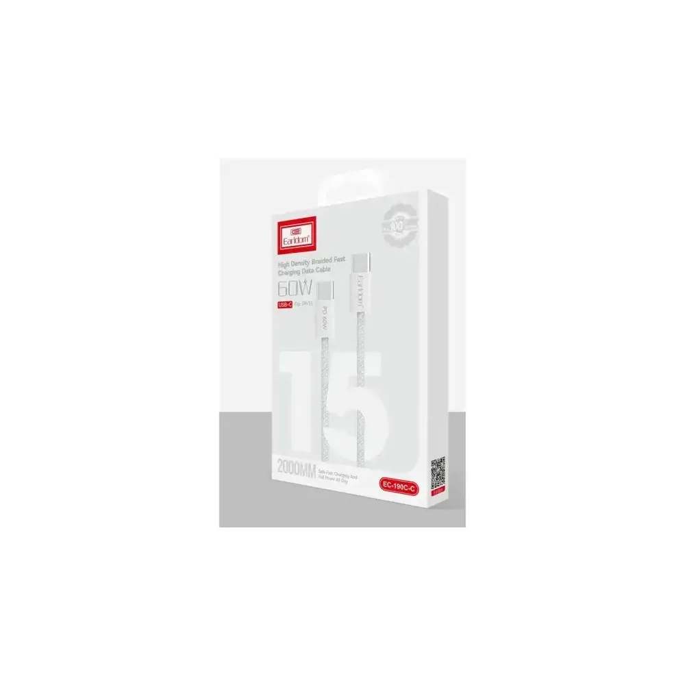 Cable USB-C ver USB-C 60W EC-190CC - Earldom 3