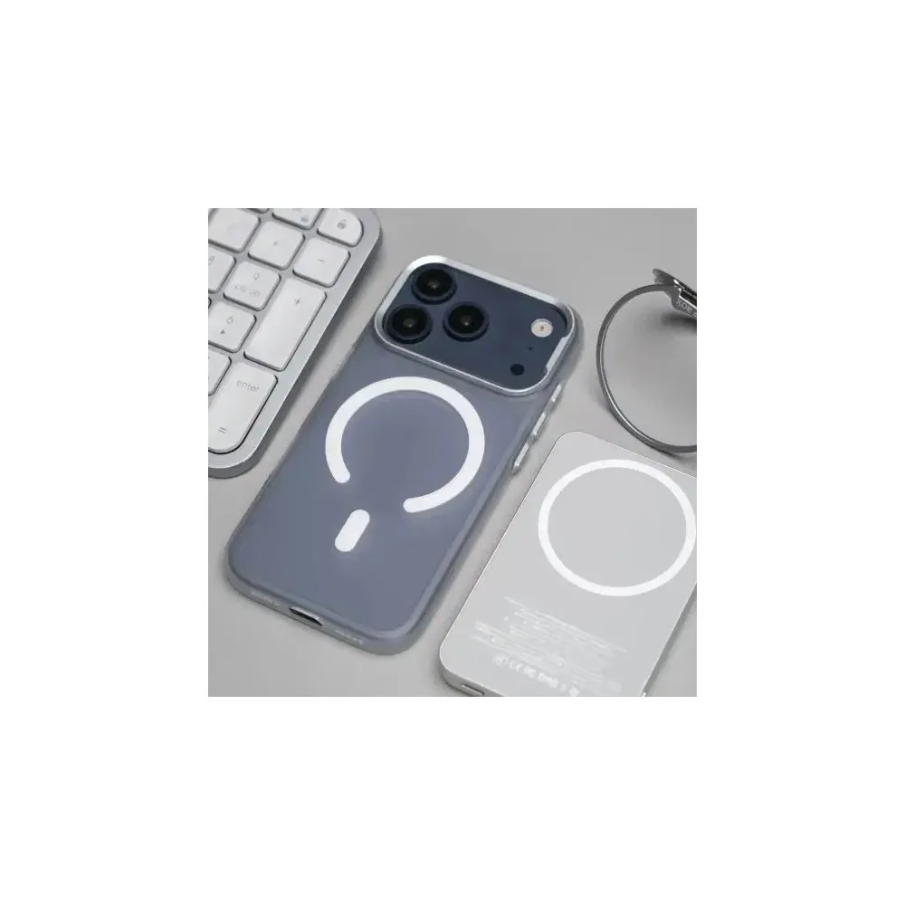 Coque Magsafe Tasnluside Pour iPhone 17 Pro Max Blanc - Tadamall