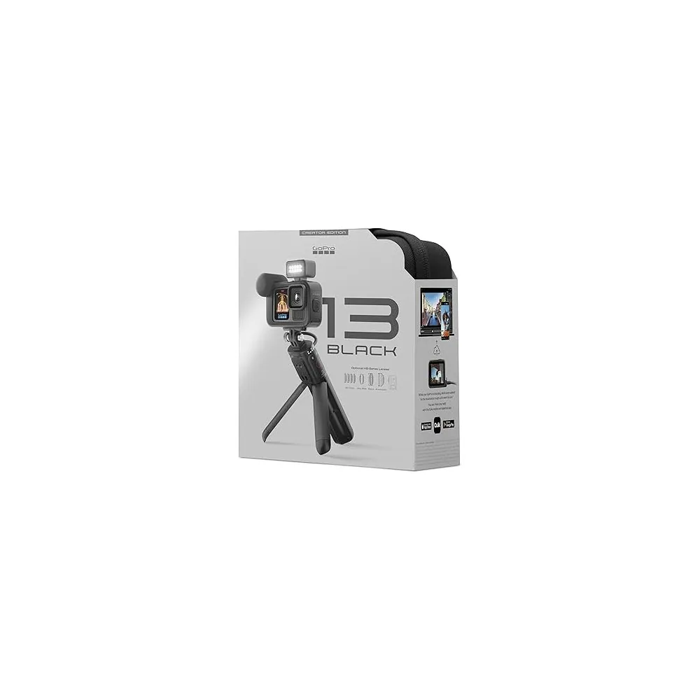 GoPro HERO13 Black Creator Edition, Caméra vidéo d'action 1 MP avec prise Volta, Media Mod, Light Mod 2