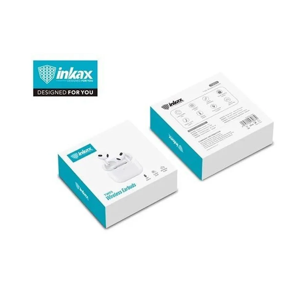 Écouteurs Sans Fil INKAX TW03 - Blanc 3